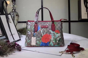 Replica Gucci 429012 Soft GG Supreme Tote Red