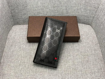 Replica Replica Gucci 225826 Men Long Wallet Black