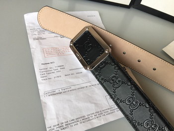 Replica Cheap Replica Gucci Reversible Men Leather Belt Width 38cm 122