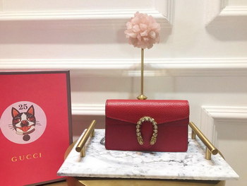 Replica Top Quality Gucci 476432 Dionysus GG Blooms Super Mini Bag Red