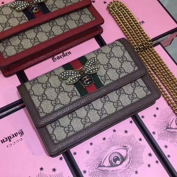 Replica Replcia Gucci 476079 Queen Margaret GG Mini Bag Brown