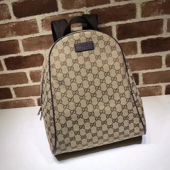 Replica Gucci 449906 GG Supreme Canvas Men Backpack Coffee