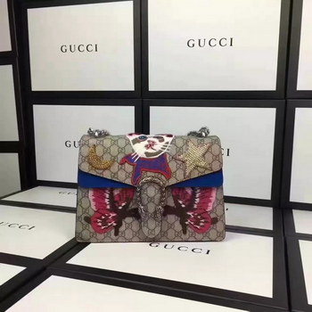 Replica Gucci 403348 8561 Dionysus Embroidered GG Supreme Shoulder Bag