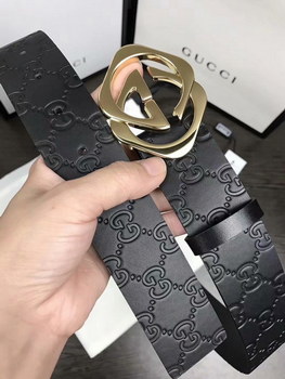 Replica Replica Gucci Men Belt Width 38cm With Gold Buckle 049
