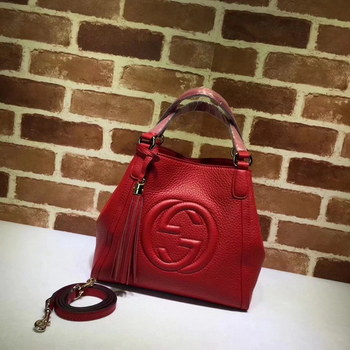 Replica Gucci 336751 Women Soho Leather Shoulder Bag Red