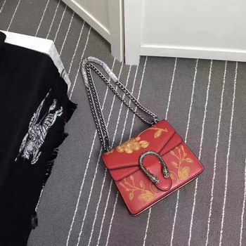 Replica Gucci 421970 Dionysus Embroidery Chain Bag Red