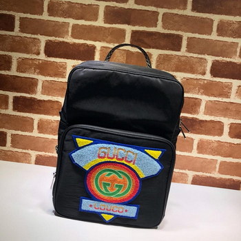 Replica Gucci 536724 Men Medium Backpack with Gucci 80s Patch