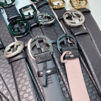 Replica Cheap Replica Gucci Reversible Men Leather Belt width 4cm 140