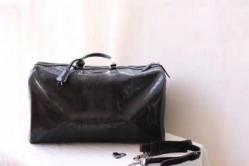 Replica Top Quality Gucci 206500 GG Supreme Men Luggage Tote Bag Black