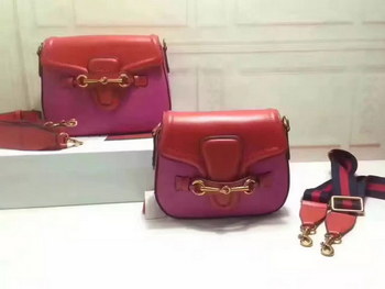 Replica Gucci 384821 Lady Web Original GG Shoulder Bag Red With Pink