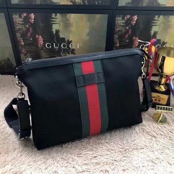 Replica Discount Gucci GG Supreme Medium Men Messenger Bag Black