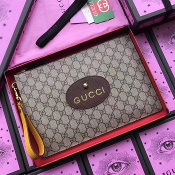 Replica Gucci ?473956 GG Supreme Men Neo Vintage GG Supreme Pouch