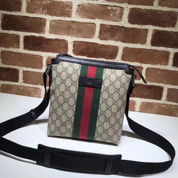 Replica Gucci 471454 Web GG Supreme Flat Men Messenger Bag