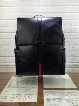 Replica Gucci 312017 Men Leather Backpack Black