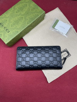 Replica Good Price Gucci Men Large Zip Around Wallet Black 307987 Replica