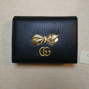 Replica Replica Gucci Card Case Wallet Black 524289