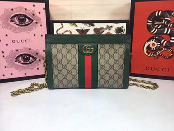 Replica Gucci 503877 Ophidia GG Small Shoulder Bag Green