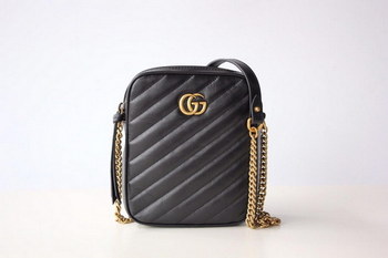 Replica Replica Gucci 550155 Women GG Marmont Mini Shoulder Bag Black