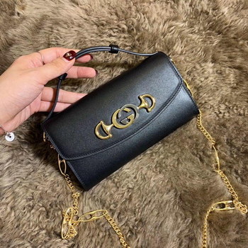 Replica Best Price Gucci 564718 Zumi Smooth Leather Mini Bag Black