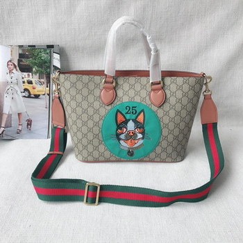 Replica Gucci 473887 GG Supreme Bosco Tote Coffee
