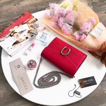 Replica Gucci Dionysus Leather Mini Red Chain Bag Gold Tiger Head Spur