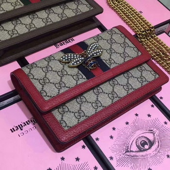 Replica Replcia Gucci 476079 Queen Margaret GG Mini Bag Red