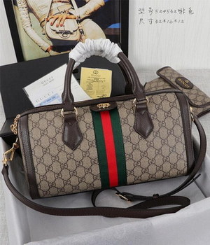 Replica Gucci 524532 Ophidia GG Medium Top Handle Bag Brown
