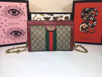 Replica Gucci 503877 Ophidia GG Small Shoulder Bag Red