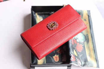 Replica Gucci G001 Women Leather Wallet Red