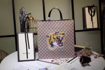 Replica Gucci 450950 Tiger Print Soft GG Supreme Tote