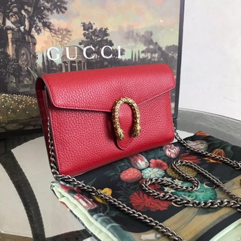 Replica AAA Replica Gucci Dionysus Mini Leather Chain Bag Red 401231