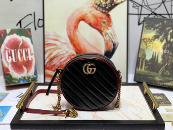 Replica New Replica Gucci 550154 Women GG Marmont Mini Round Shoulder Bag