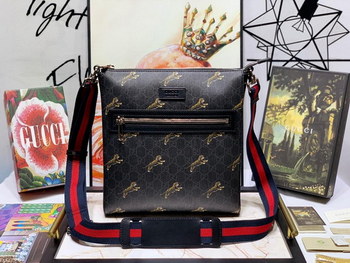 Replica New Replica Gucci 474137 Men GG Supreme Tigers Messenger Bag