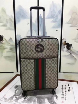 Replica Gucci Luggage GG Supreme 20 inch Khaki