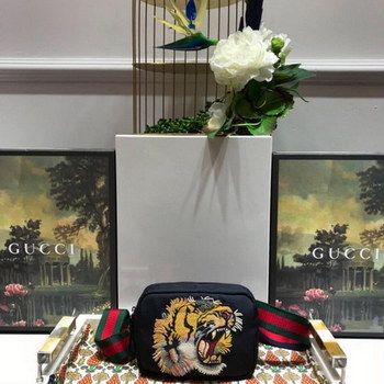 Replica Replica Gucci 523323 Women Tig Small Waist Pack Black