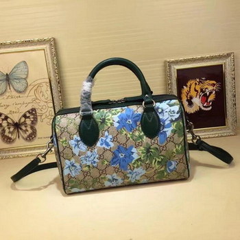 Replica Gucci 409529 Blooms Print Small GG Top Handle Bag Blue
