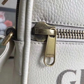 Replica Fake Gucci 523591 Men Print Messenger Bag White