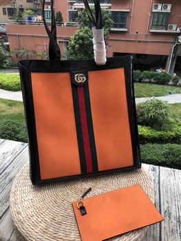 Replica Gucci 519335 Ophidia Soft GG Supreme Large Tote Bag Yellow