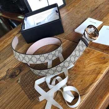 Replica Cheap Replica Gucci Reversible Men Leather Belt Width 4cm With Silver Buckle 109