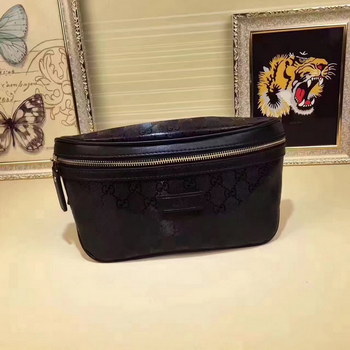 Replica Gucci 233269 GG Supreme Waist Bag Black