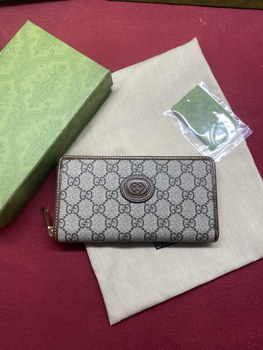 Replica Good Price Gucci Men Zip Around Wallet with Interlocking G 673003 Replica