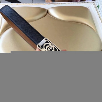 Replica Cheap Replica Gucci Men Leather Black Belt Width 35cm With Silver Buckle 062