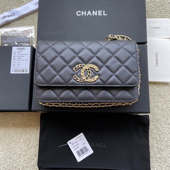 Replica Replica Chanel AP1794 Women Wallet On Chain Caviar Leather Black
