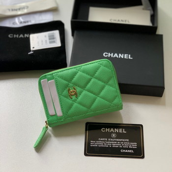 Replica Replica Chanel AP1650 Caviar Leather Coin Wallet Green