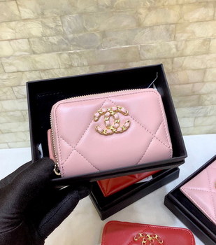 Replica Replica Chanel 19 Chanel Short Wallet Pink