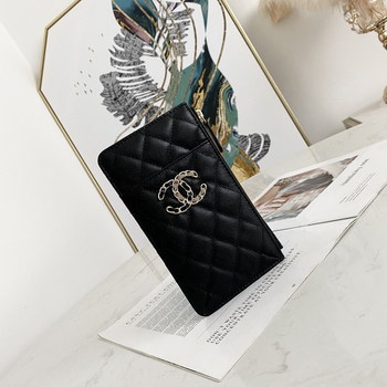 Replica Replica Chanel 81030 Phone Wallet Black