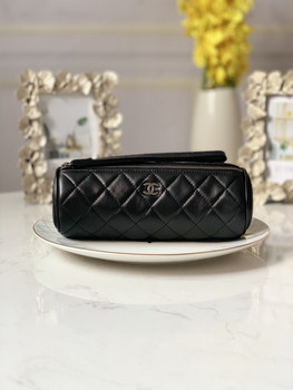 Replica Replica Chanel 6908 Women Cosmetic Bag Black Leather