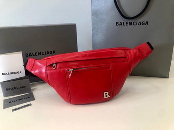 Replica Copy Balenciaga Women Soft XS Beltpack in Red Nappa Leather