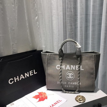 Replica AAA Replica Chanel A93786 Large Shopping Bag Mixed Fibers, Lurex Canvas Gold Tone Metal Gray