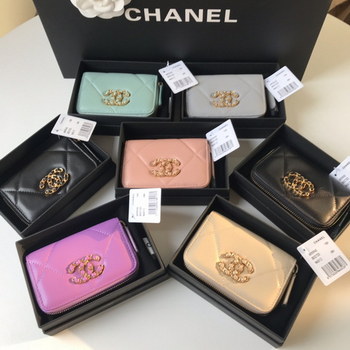 Replica Replica Chanel 19 Chanel Short Zipper Wallets